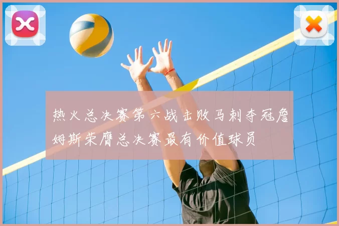 热火总决赛第六战击败马刺夺冠詹姆斯荣膺总决赛最有价值球员